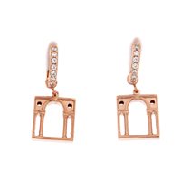 Orecchini Loving Palladio  Donna 3D in Argento Zircone ORR04 SERLIANA - ORR04 SERLIANA